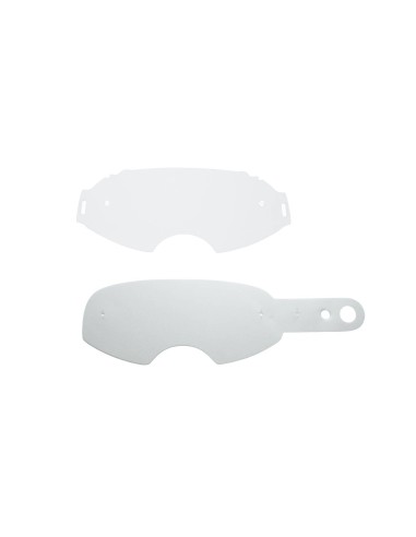 KIT COMBO LENTE TRASPARENTE + KIT 10 STRAPPI COMPATIBILI CON OCCHIALE OAKLEY AIRBRAKE FLAT