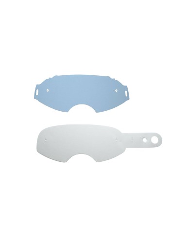 KIT 10 PEZZI LENTI A STRAPPO E LENTE FUME' COMPATIBILI CON OCCHIALE OAKLEY AIRBRAKE FLAT