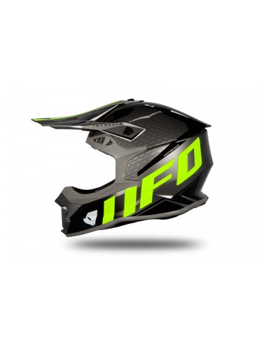 CASCO MOTOCROSS INTREPID GRIGIO E GIALLO FLUO LUCIDO L